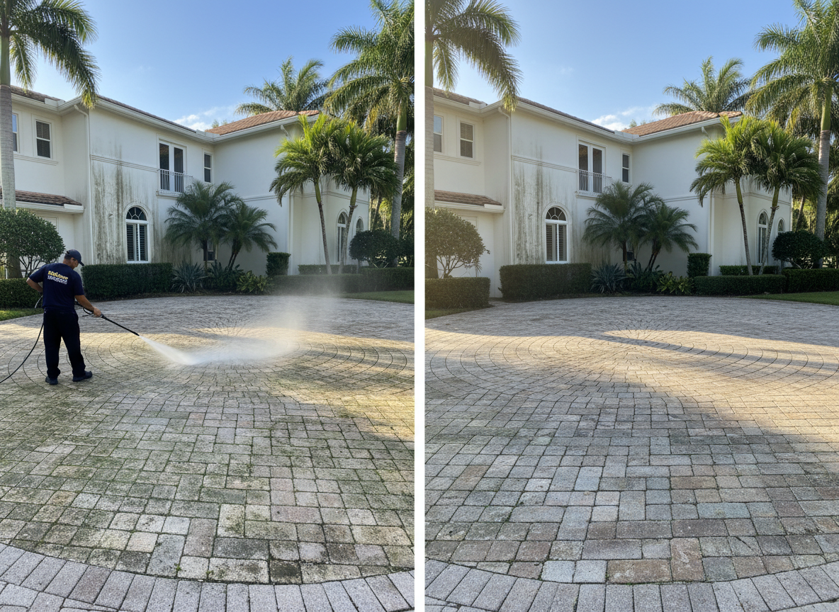 Pressure washing - driveways, roofs, pool decks and exterior surfaces